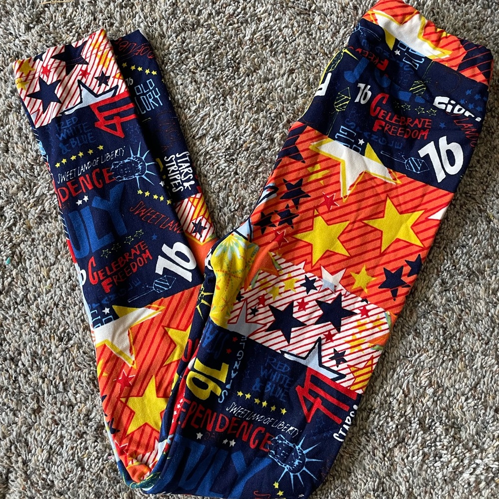 Kids L/XL 4th of July leggings!